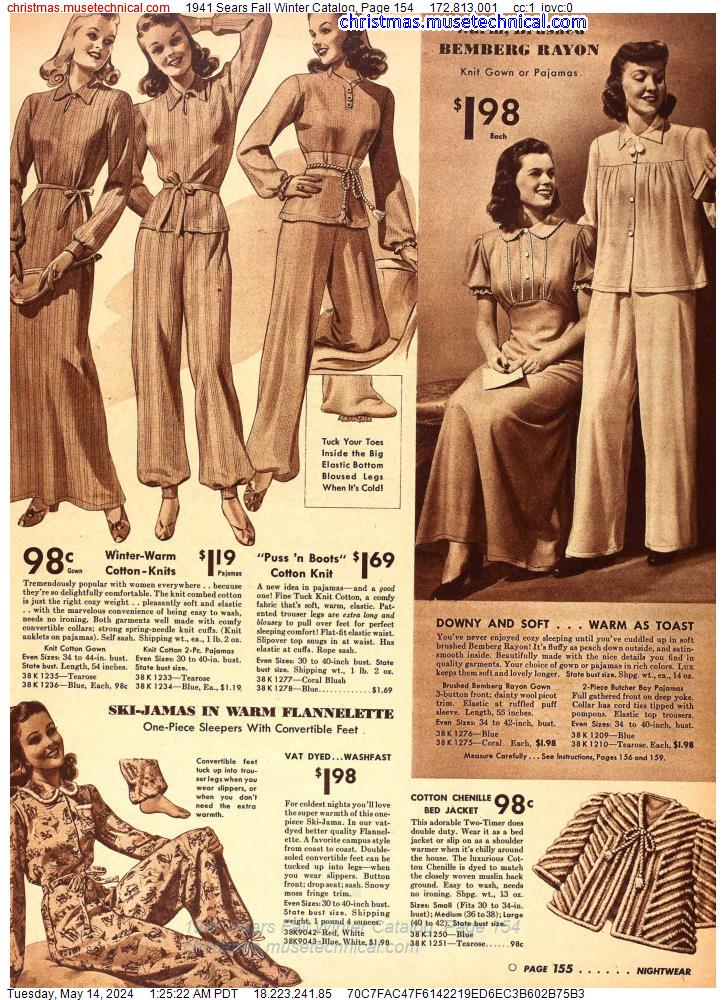 1941 Sears Fall Winter Catalog, Page 154