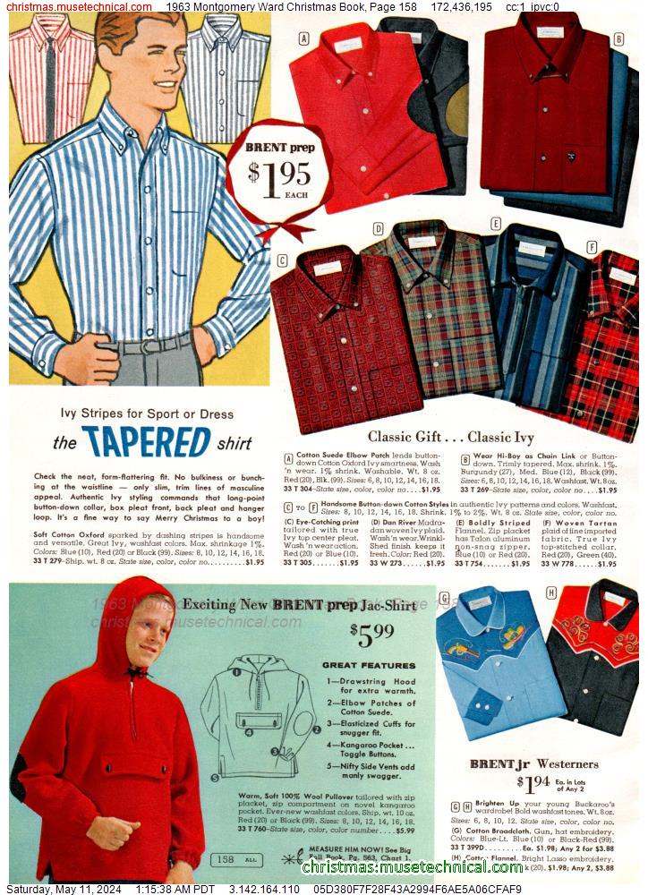 1963 Montgomery Ward Christmas Book, Page 158