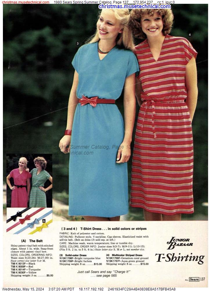 1980 Sears Spring Summer Catalog, Page 137