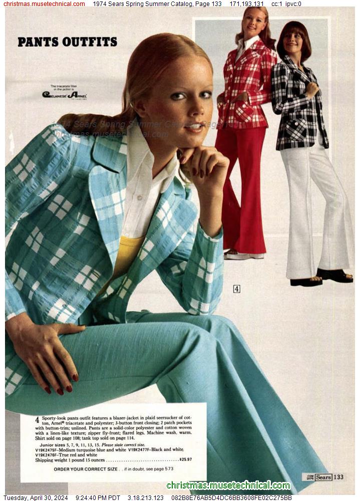 1974 Sears Spring Summer Catalog, Page 133