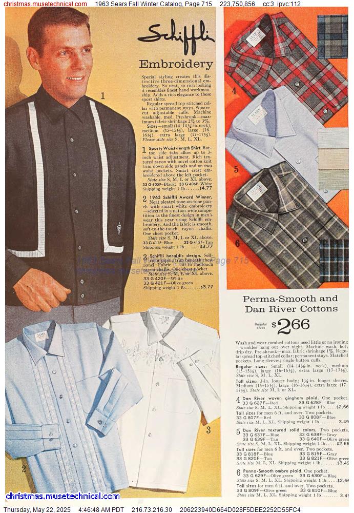 1963 Sears Fall Winter Catalog, Page 715
