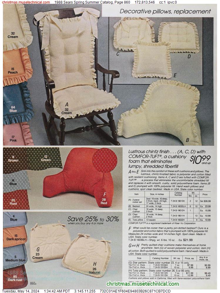 1988 Sears Spring Summer Catalog, Page 860