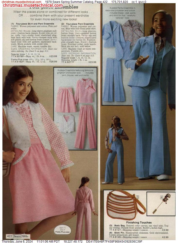 1979 Sears Spring Summer Catalog, Page 422
