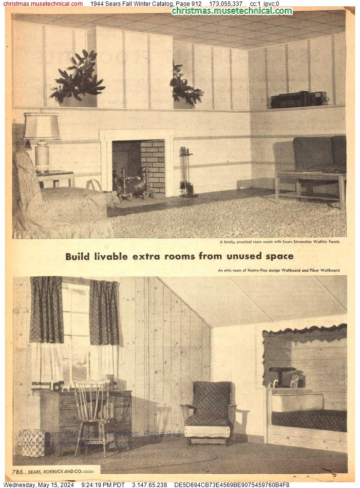 1944 Sears Fall Winter Catalog, Page 912