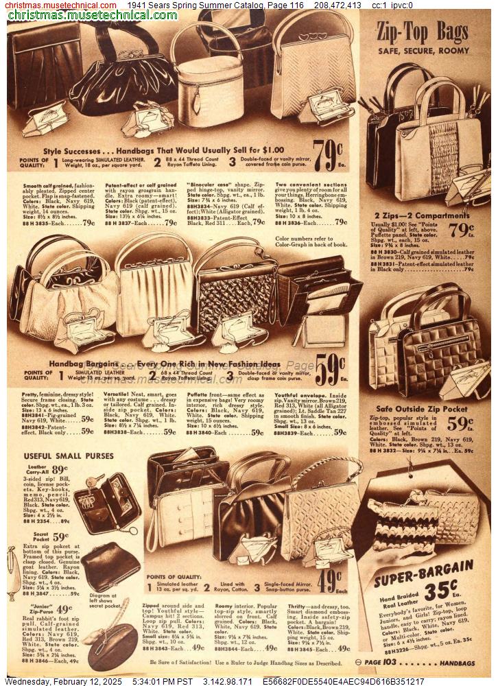 1941 Sears Spring Summer Catalog, Page 116