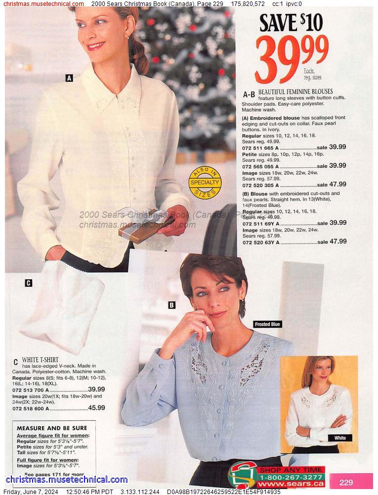 2000 Sears Christmas Book (Canada), Page 229