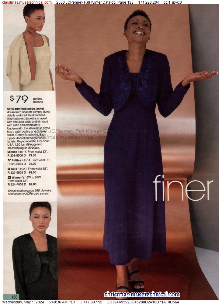 2000 JCPenney Fall Winter Catalog, Page 138