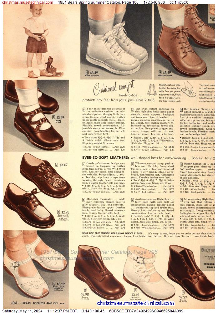 1951 Sears Spring Summer Catalog, Page 106