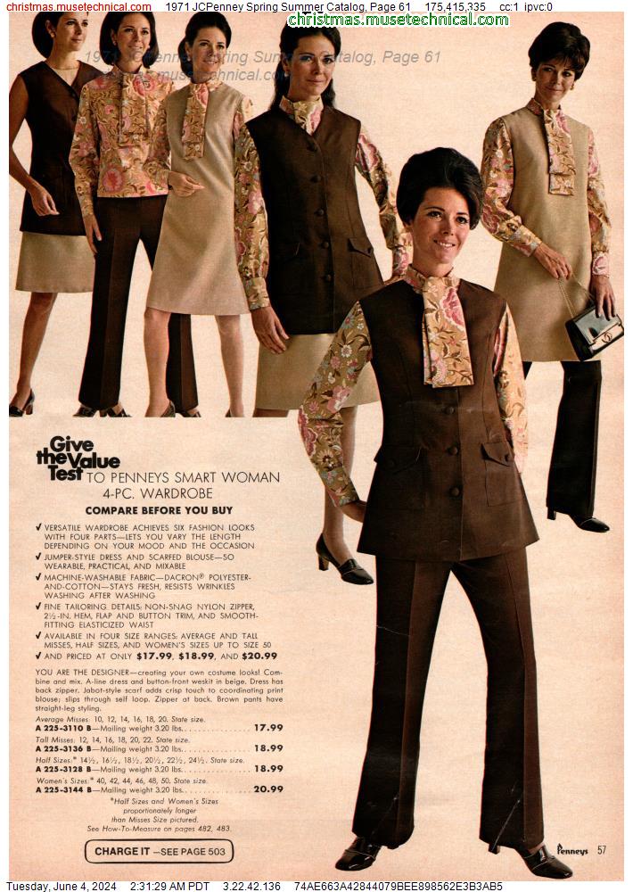 1971 JCPenney Spring Summer Catalog, Page 61