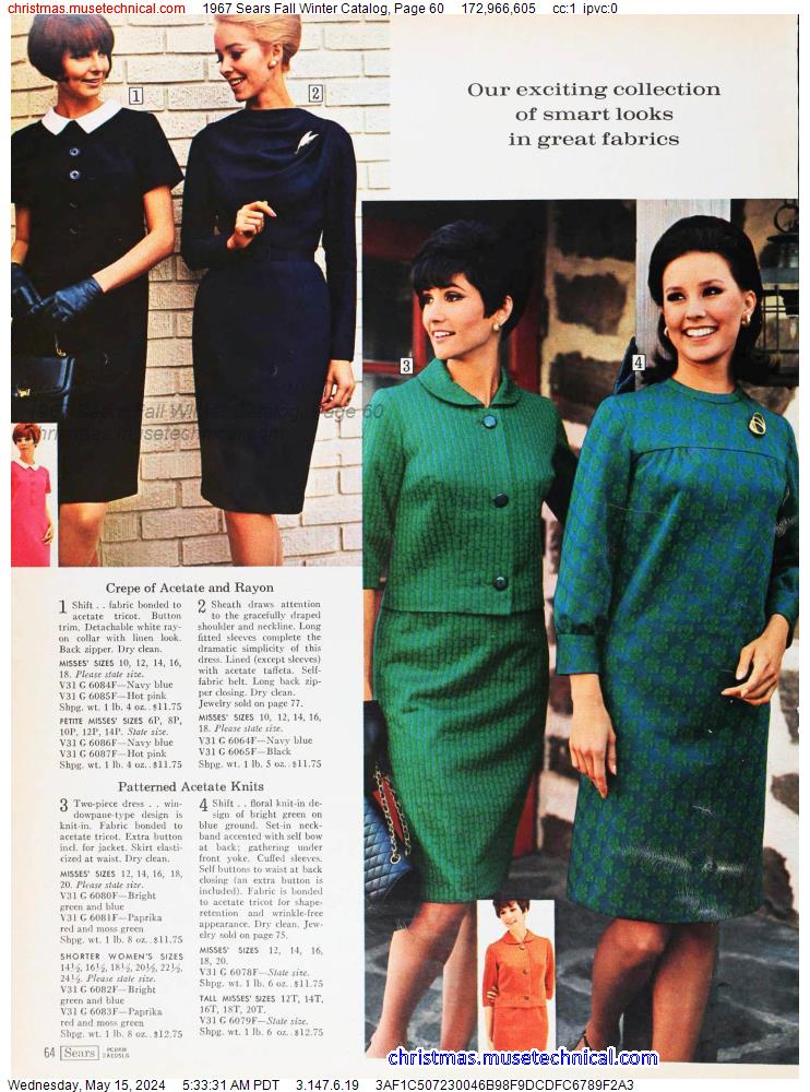 1967 Sears Fall Winter Catalog, Page 60