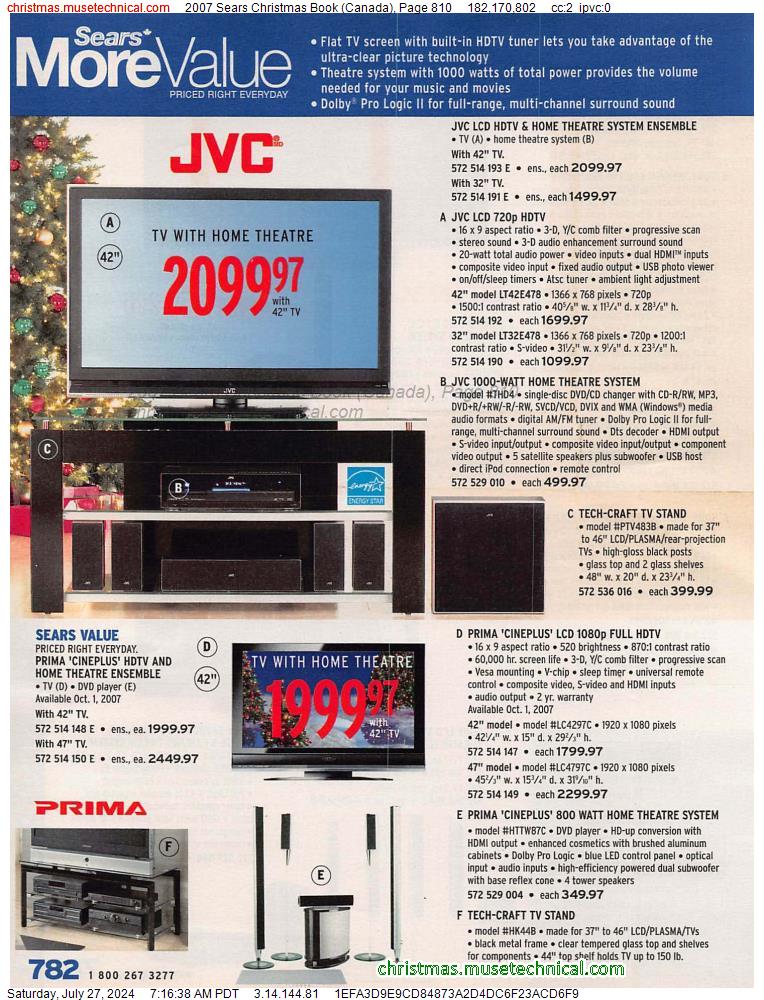 2007 Sears Christmas Book (Canada), Page 810