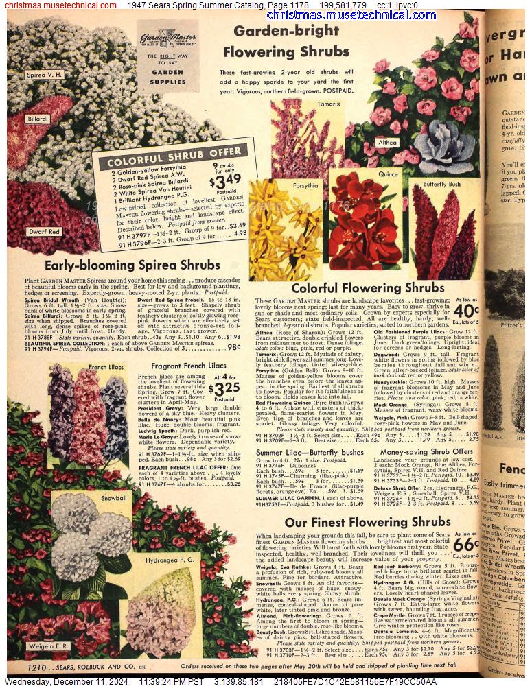 1947 Sears Spring Summer Catalog, Page 1178