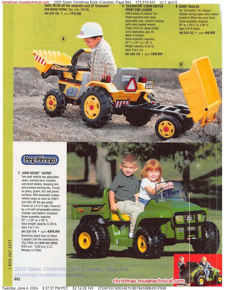 2003 Sears Christmas Book (Canada), Page 884