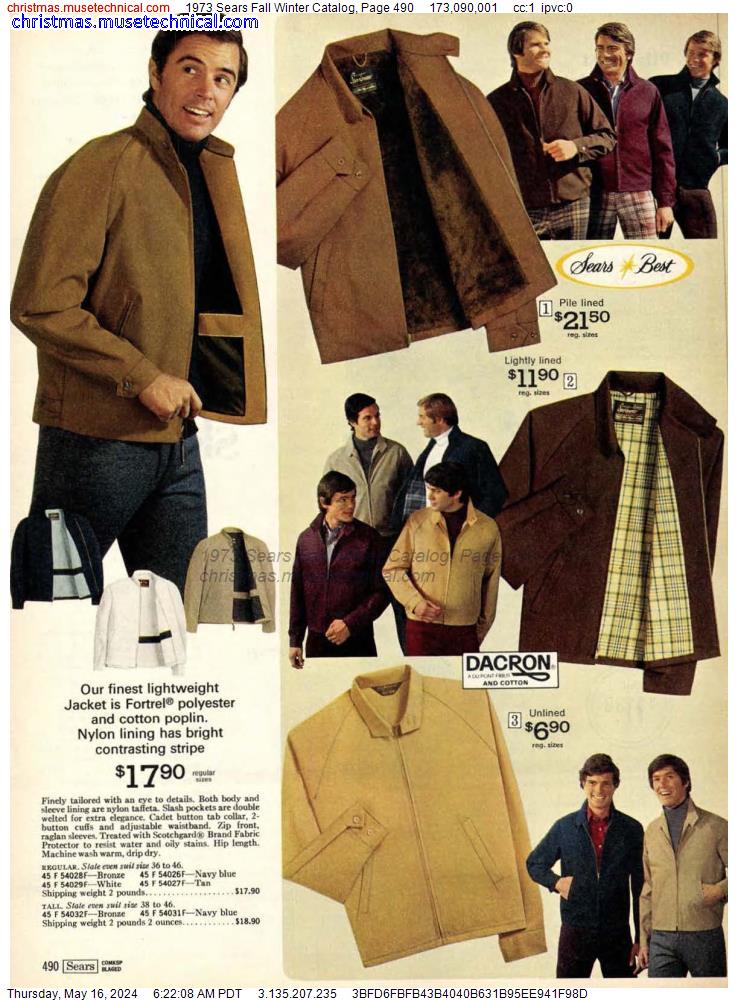 1973 Sears Fall Winter Catalog, Page 490