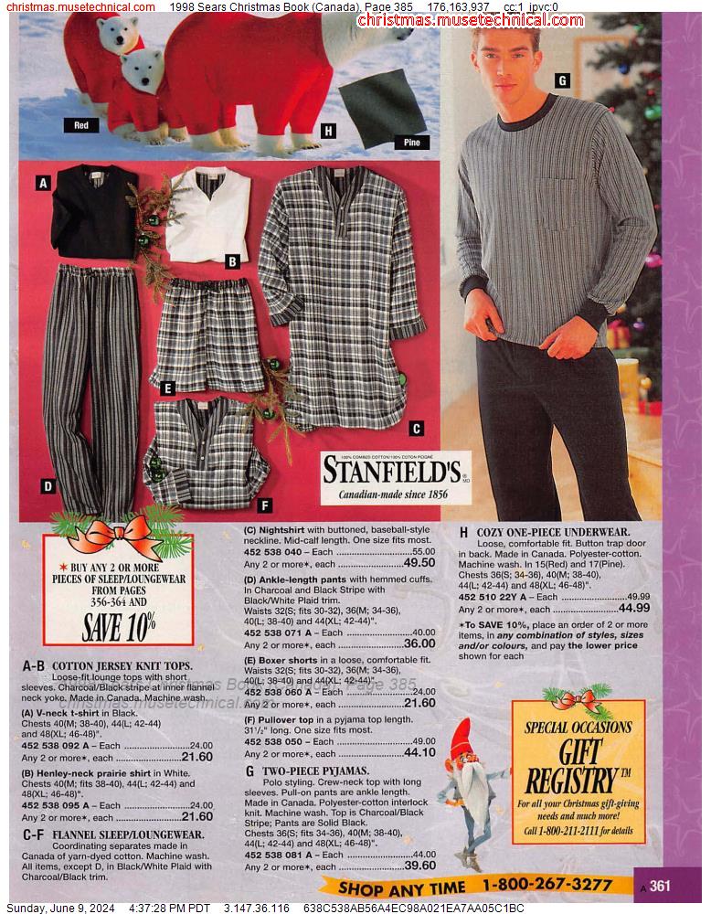 1998 Sears Christmas Book (Canada), Page 385