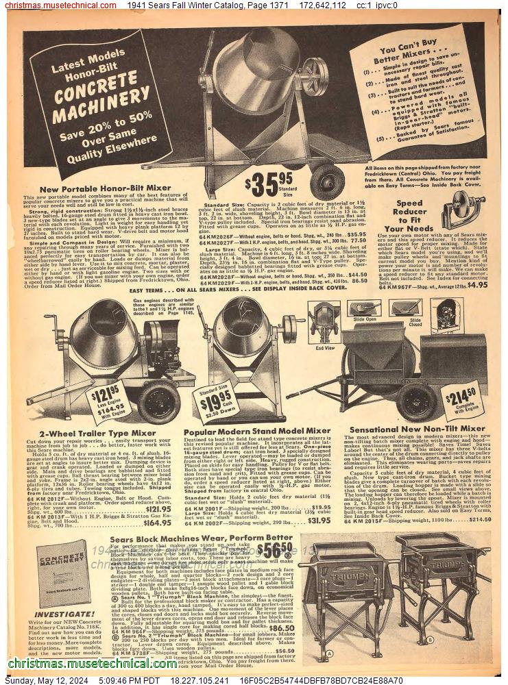 1941 Sears Fall Winter Catalog, Page 1371