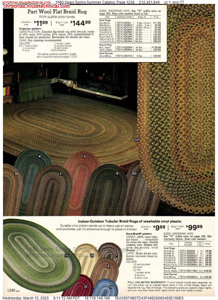 1980 Sears Spring Summer Catalog, Page 1236