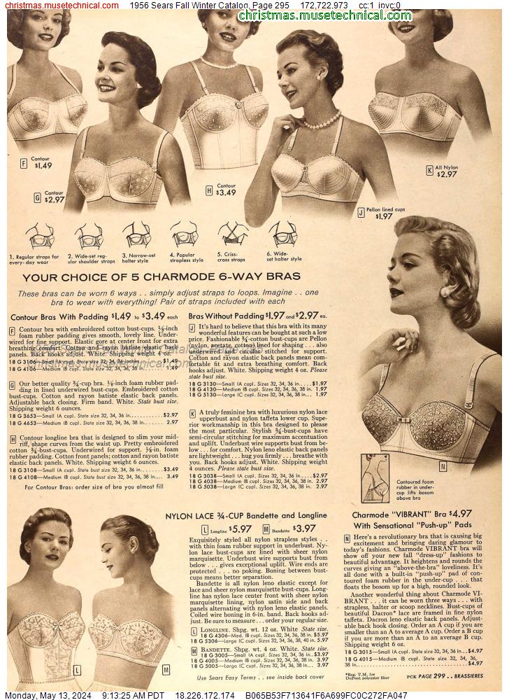 1956 Sears Fall Winter Catalog, Page 295