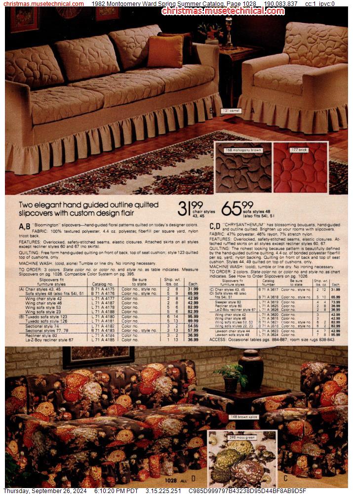 1982 Montgomery Ward Spring Summer Catalog, Page 1028