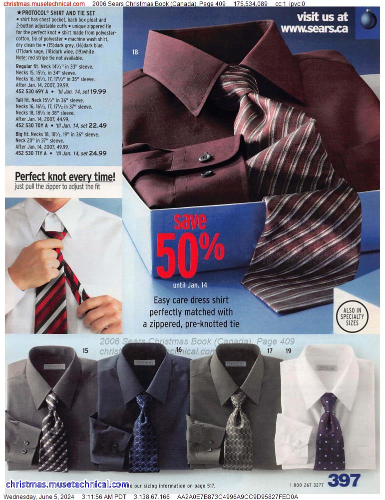 2006 Sears Christmas Book (Canada), Page 409