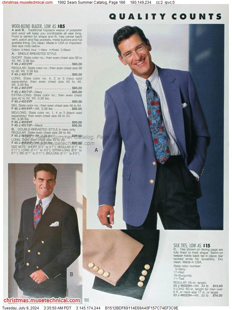 1992 Sears Summer Catalog, Page 166