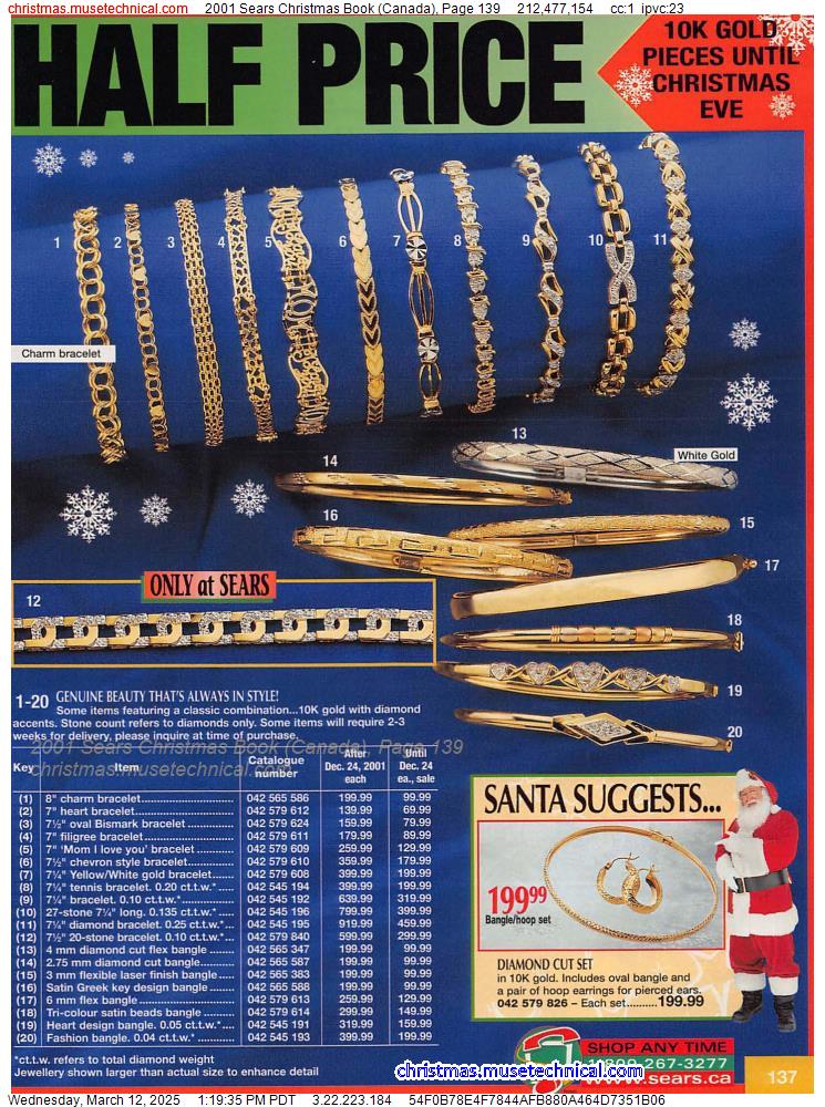 2001 Sears Christmas Book (Canada), Page 139