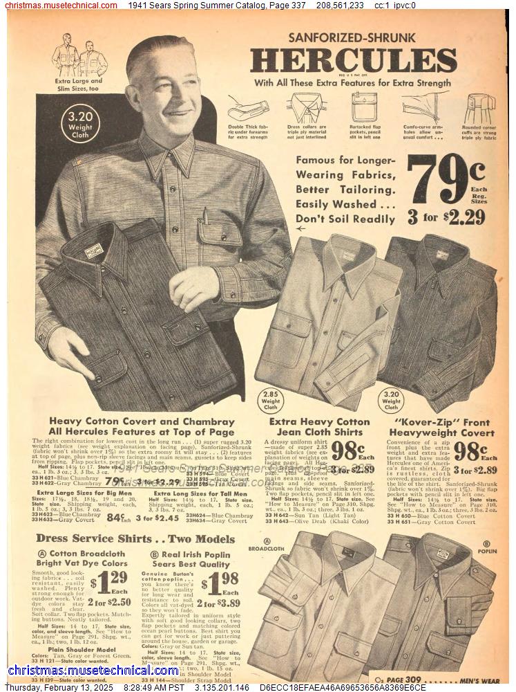 1941 Sears Spring Summer Catalog, Page 337