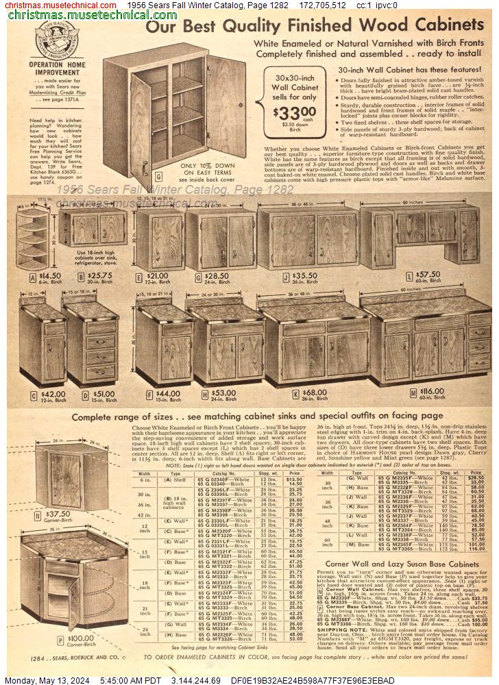 1956 Sears Fall Winter Catalog, Page 1282