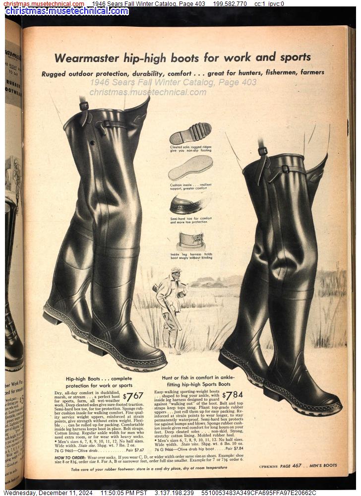 1946 Sears Fall Winter Catalog, Page 403