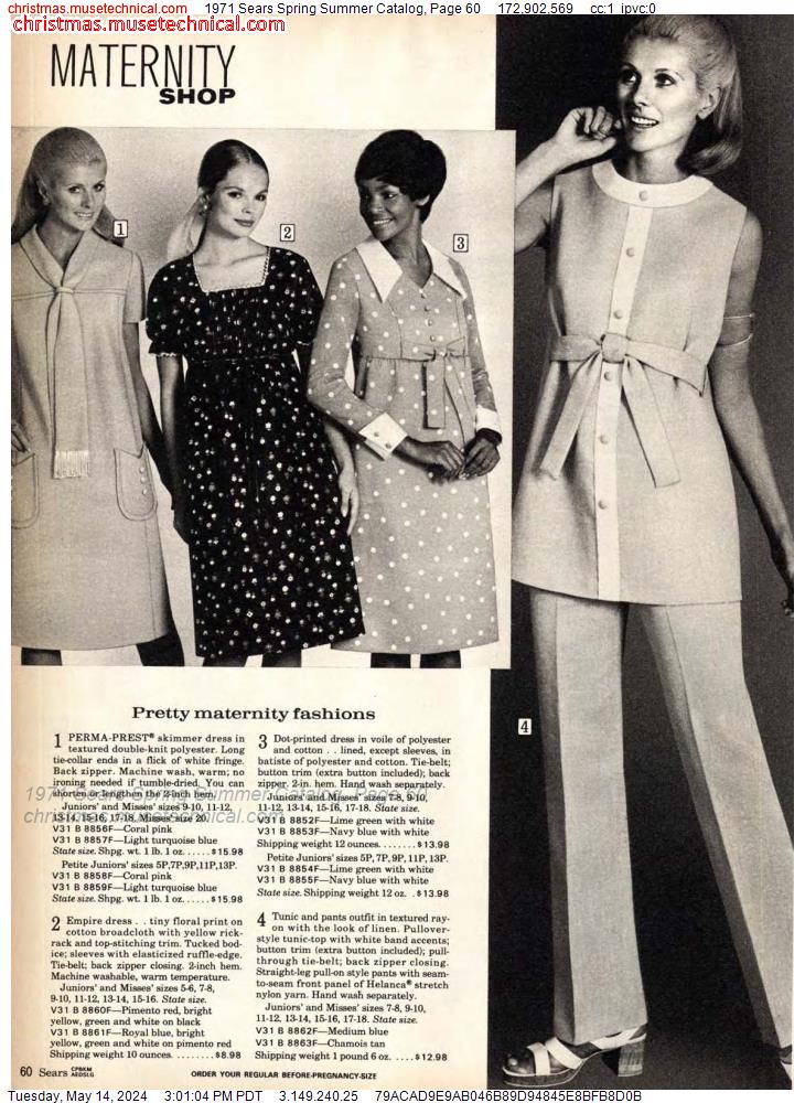 1971 Sears Spring Summer Catalog, Page 60