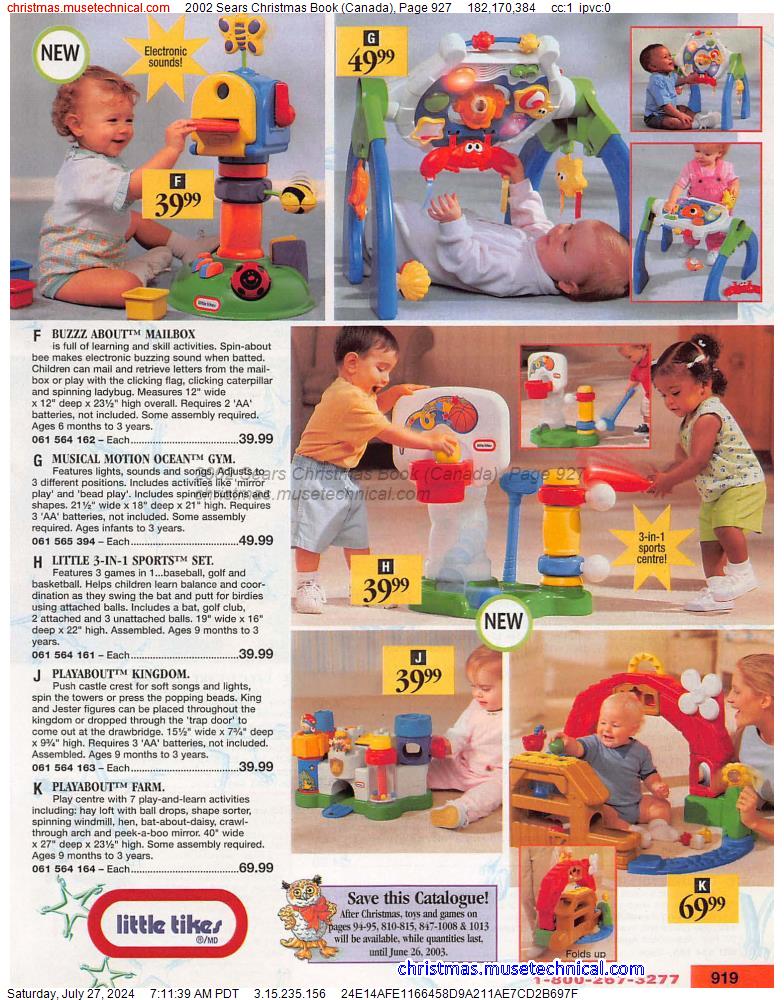 2002 Sears Christmas Book (Canada), Page 927