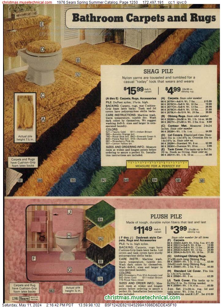 1976 Sears Spring Summer Catalog, Page 1250