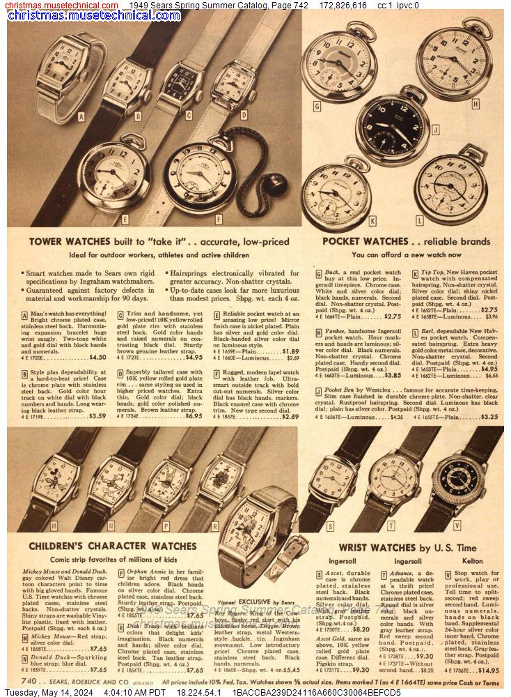 1949 Sears Spring Summer Catalog, Page 742