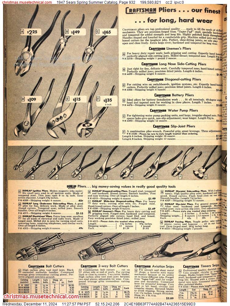 1947 Sears Spring Summer Catalog, Page 932