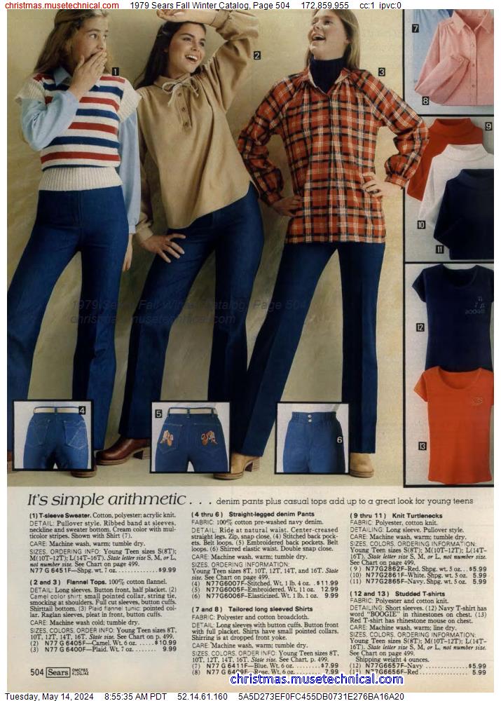 1979 Sears Fall Winter Catalog, Page 504