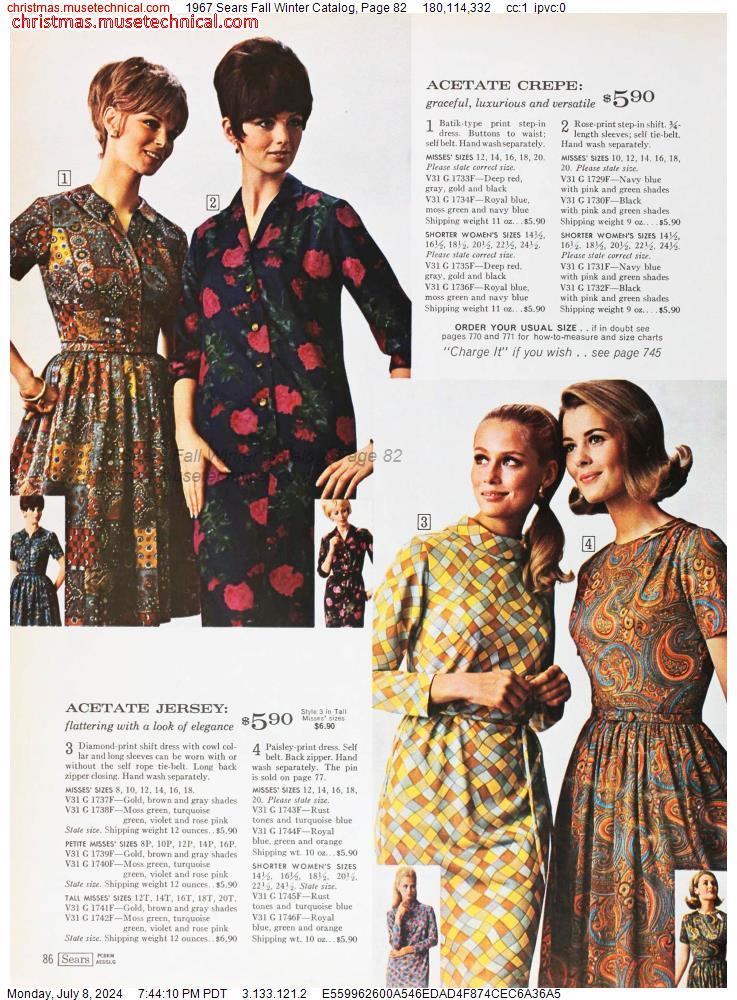 1967 Sears Fall Winter Catalog, Page 82