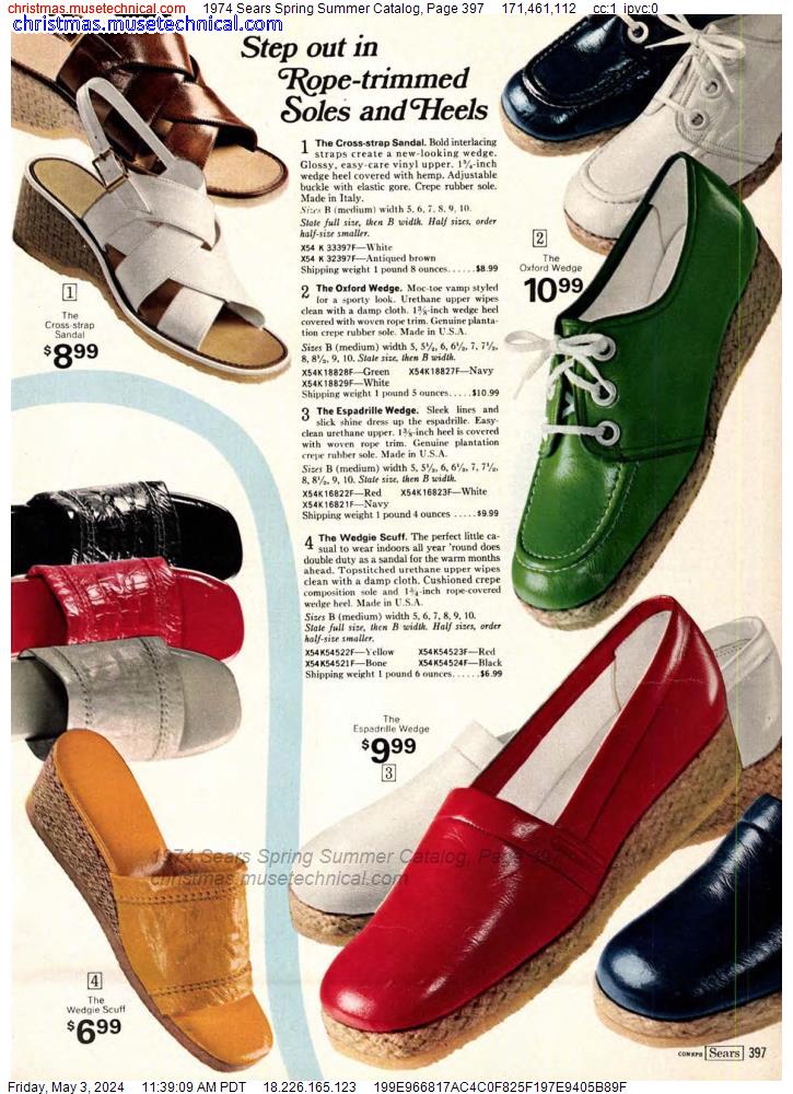 1974 Sears Spring Summer Catalog, Page 397