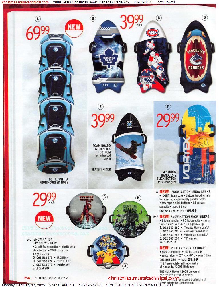 2008 Sears Christmas Book (Canada), Page 742