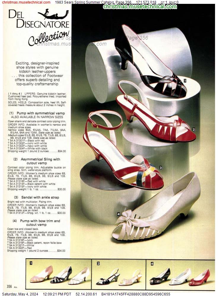 1983 Sears Spring Summer Catalog, Page 356