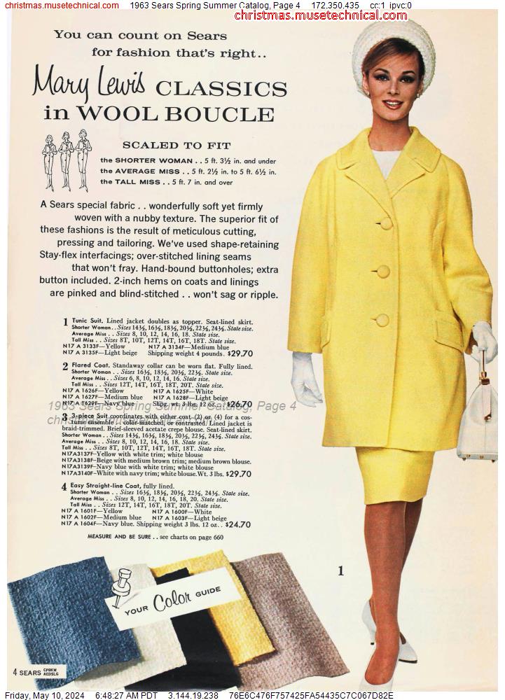 1963 Sears Spring Summer Catalog, Page 4