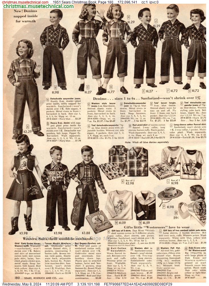 1951 Sears Christmas Book, Page 180