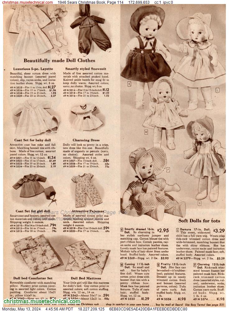 1946 Sears Christmas Book, Page 114