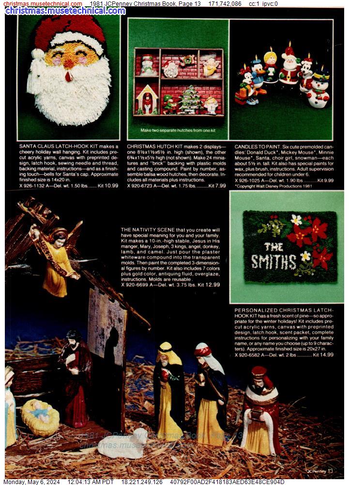 1981 JCPenney Christmas Book, Page 13