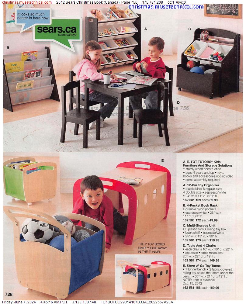 2012 Sears Christmas Book (Canada), Page 756