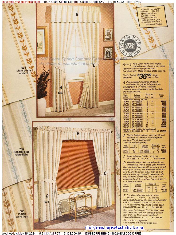 1987 Sears Spring Summer Catalog, Page 659