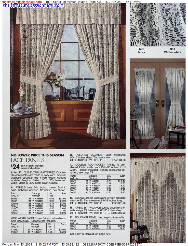 1992 Sears Fall Winter Catalog, Page 746