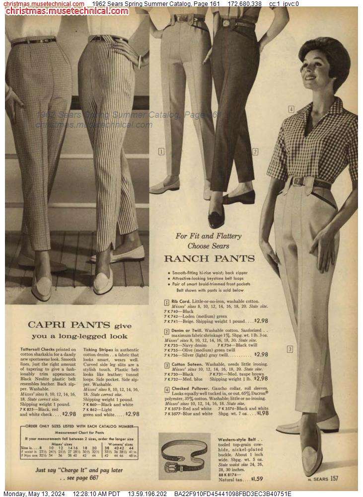 1962 Sears Spring Summer Catalog, Page 161