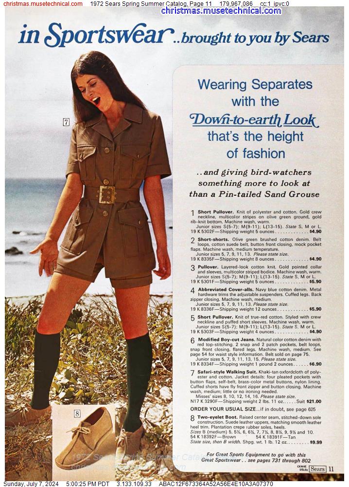 1972 Sears Spring Summer Catalog, Page 11