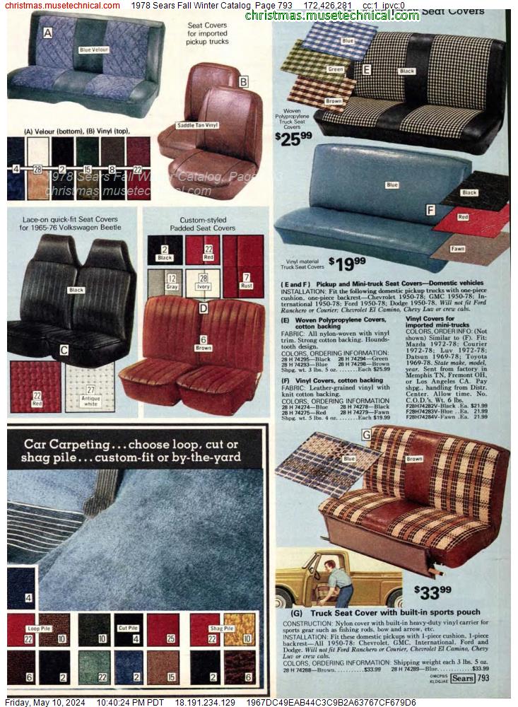 1978 Sears Fall Winter Catalog, Page 793