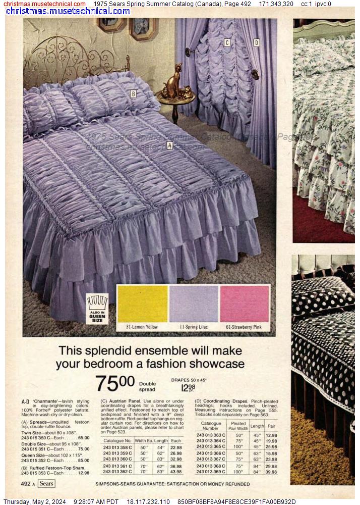 1975 Sears Spring Summer Catalog (Canada), Page 492